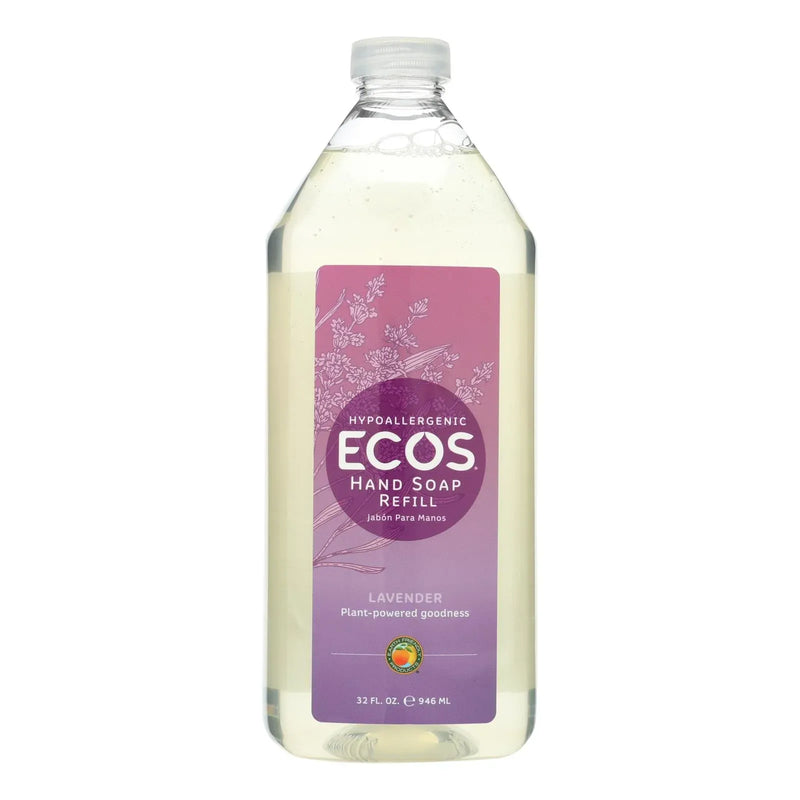 An image displaying Earth Friendly Hand Soap Refill - Lavender - Case Of 6 - 32 Fl Ounce. by Earth Friendly