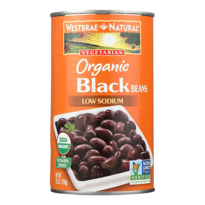 An image displaying Westbrae Foods Organic Black Beans - Case Of 12 - 25 Ounce by Westbrae Natural