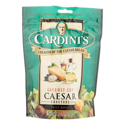 An image displaying Cardini's Caesar Croutons - Case Of 12 - 5 Oz by Cardini's