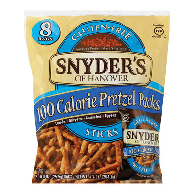 An image displaying Snyder's Of Hanover Pretzel Sticks - Gluten Free 100 Calorie - Case Of 6 - 8 Count by Snyder's Of Hanover