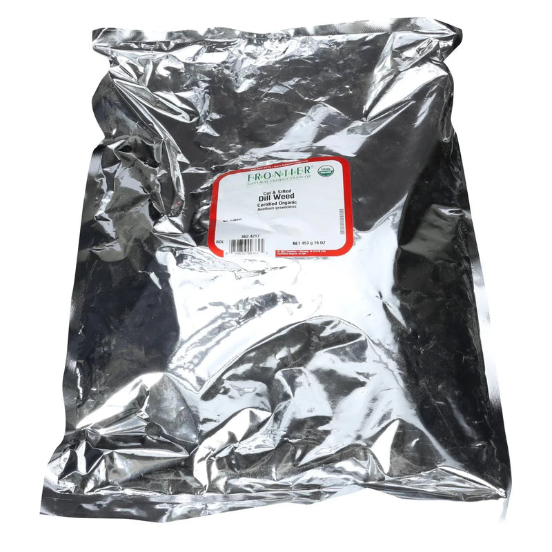 An image displaying Frontier Herb Dill Weed Organic Cut And Sifted - Single Bulk Item - 1lb by Frontier Herb