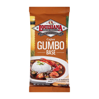 An image displaying La Fish Fry Cajun Gumbo - Mix - Case Of 24 - 5 Oz. by Louisiana Fish Fry