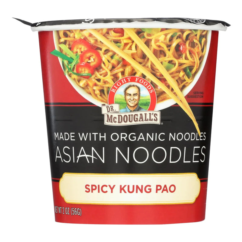 An image displaying Dr. Mcdougall’s Asian Noodle Soup, Spicy Kung-pao - Case Of 6 - 2 Ounce by Dr. Mcdougall&