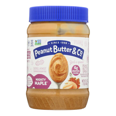 An image displaying Peanut Butter And Co Peanut Butter - Mighty Maple - Case Of 6 - 16 Ounce by Peanut Butter & Co