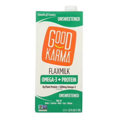 Good Karma Flax Milk - Protein - Vanilla - Case Of 6 - 32 Ounce
