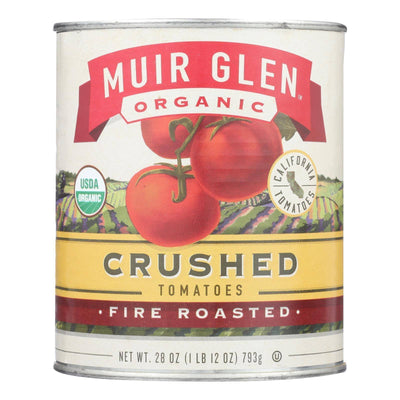 An image displaying Muir Glen Fire Roasted Crushed Tomato - Tomato - Case Of 12 - 28 Ounce by Muir Glen
