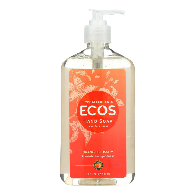 An image displaying Earth Friendly Hand Soap - Orange Blossom - Case Of 6 - 17 Fl Ounce by Earth Friendly