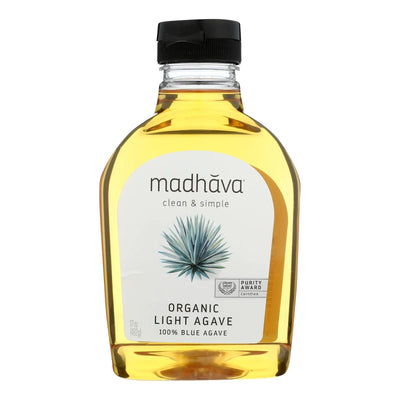 An image displaying Madhava Honey - Agave Nectar Golden Lt - Case Of 6 - 17 Ounce by Madhava Honey