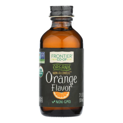 An image displaying Frontier Herb Orange Flavor - Organic - 2 Ounce by Frontier Herb