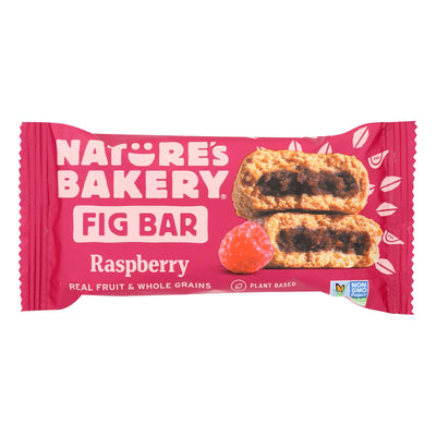 An image displaying Nature's Bakery Stone Ground Whole Wheat Fig Bar - Raspberry - 2 Oz - Case Of 12 by Nature's Bakery