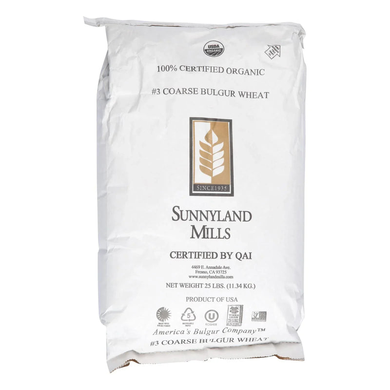Bulk Grains Bulgur Organic Coarse Ground - Single Bulk Item - 25lb