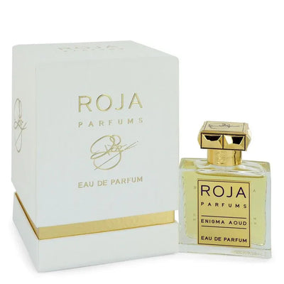 An image displaying Roja Enigma Aoud by Roja Parfums Eau De Parfum Spray 1.7 oz for Women by Roja Parfums