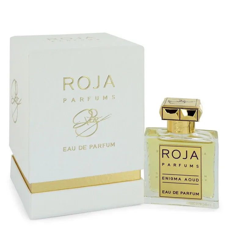 An image displaying Roja Enigma Aoud by Roja Parfums Eau De Parfum Spray 1.7 oz for Women by Roja Parfums