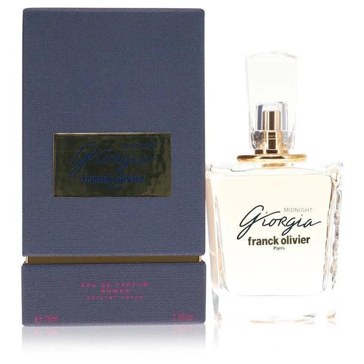 An image displaying Giorgia Midnight by Franck Olivier Eau De Parfum Spray 2.5 oz for Women by Franck Olivier