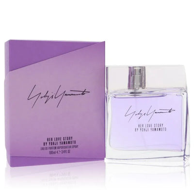 An image displaying Her Love Story by Yohji Yamamoto Eau De Parfum Spray 3.4 oz for Women by Yohji Yamamoto