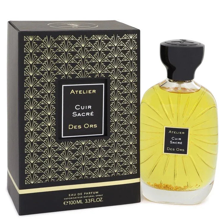 An image displaying Cuir Sacre by Atelier Des Ors Eau De Parfum Spray 3.3 oz for Women by Atelier Des Ors