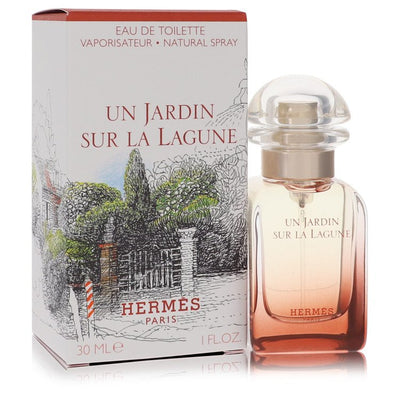 An image displaying Un Jardin Sur La Lagune by Hermes Eau De Toilette Spray 1 oz for Women by Hermes