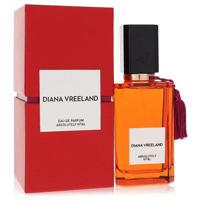 An image displaying Diana Vreeland Absolutely Vital by Diana Vreeland Eau De Parfum Spray 3.4 oz for Women by Diana Vreeland