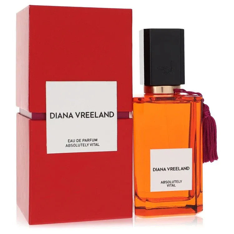 An image displaying Diana Vreeland Absolutely Vital by Diana Vreeland Eau De Parfum Spray 3.4 oz for Women by Diana Vreeland
