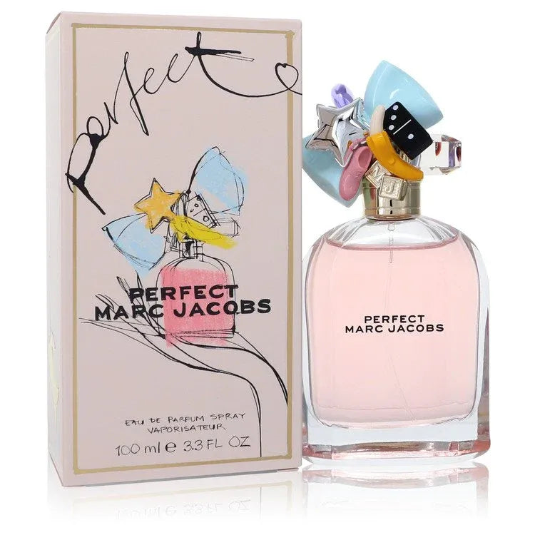 An image displaying Marc Jacobs Perfect by Marc Jacobs Eau De Parfum Spray 3.3 oz for Women by Marc Jacobs