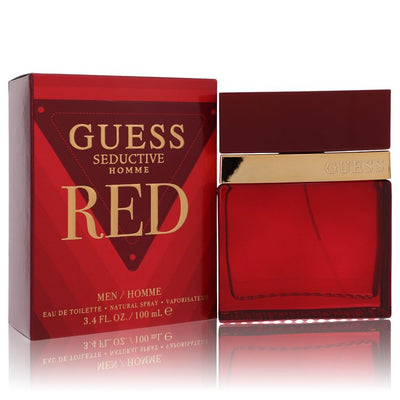 An image displaying Guess Seductive Homme Red by Guess Eau De Toilette Spray 3.4 oz for Men by Guess