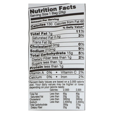 Sensible Portions Garden Veggie Straws - Sea Salt - Case Of 24 - 1 Ounce