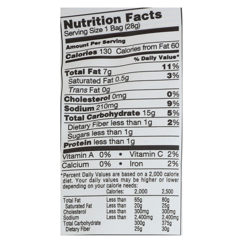 Sensible Portions Garden Veggie Straws - Sea Salt - Case Of 24 - 1 Ounce