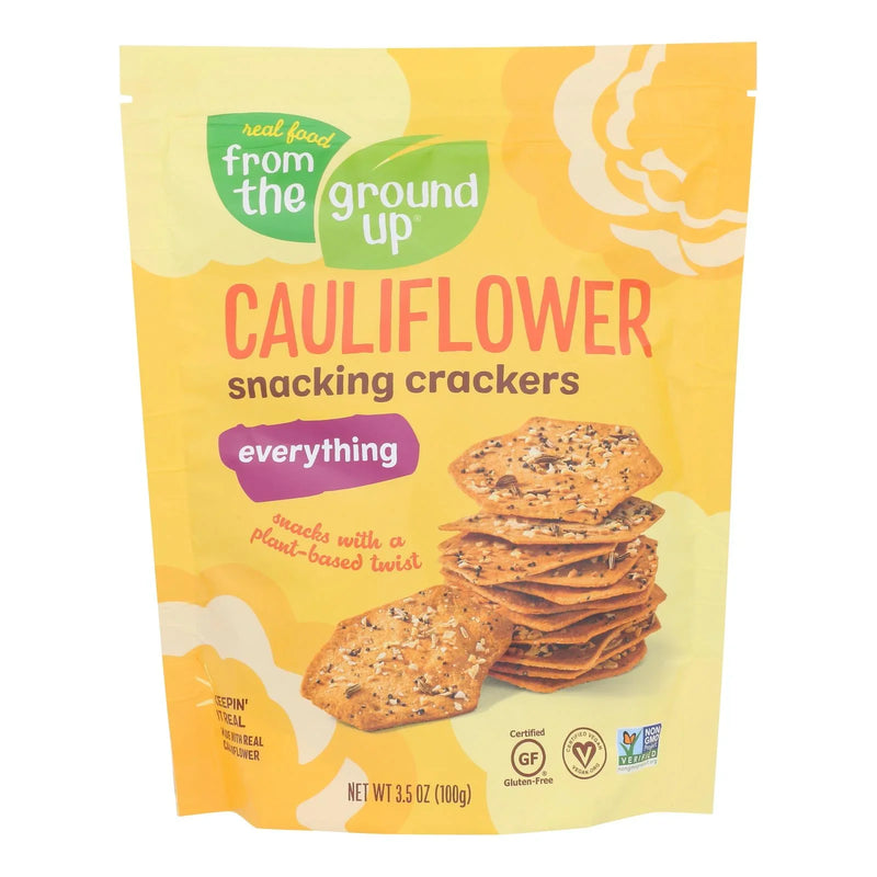 From The Ground Up Everything Snacking Crackers - Case Of 6 - 3.5 Ounce