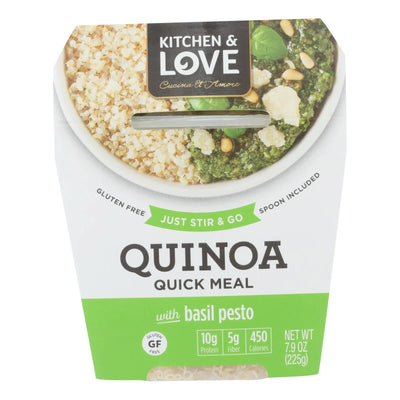 An image displaying Cucina And Amore - Quinoa Meals - Basil Pesto - Case Of 6 - 7.9 Ounce. by Cucina & Amore