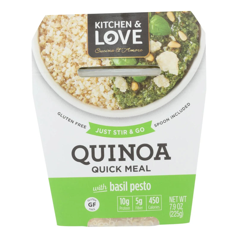 An image displaying Cucina And Amore - Quinoa Meals - Basil Pesto - Case Of 6 - 7.9 Ounce. by Cucina & Amore