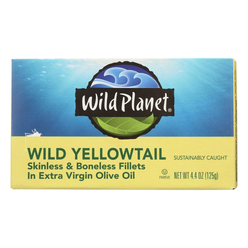 Wild Planet Wild Yellow Tail Fillets In Extra Virgin Olive Oil - Case Of 12 - 4.375 Ounce