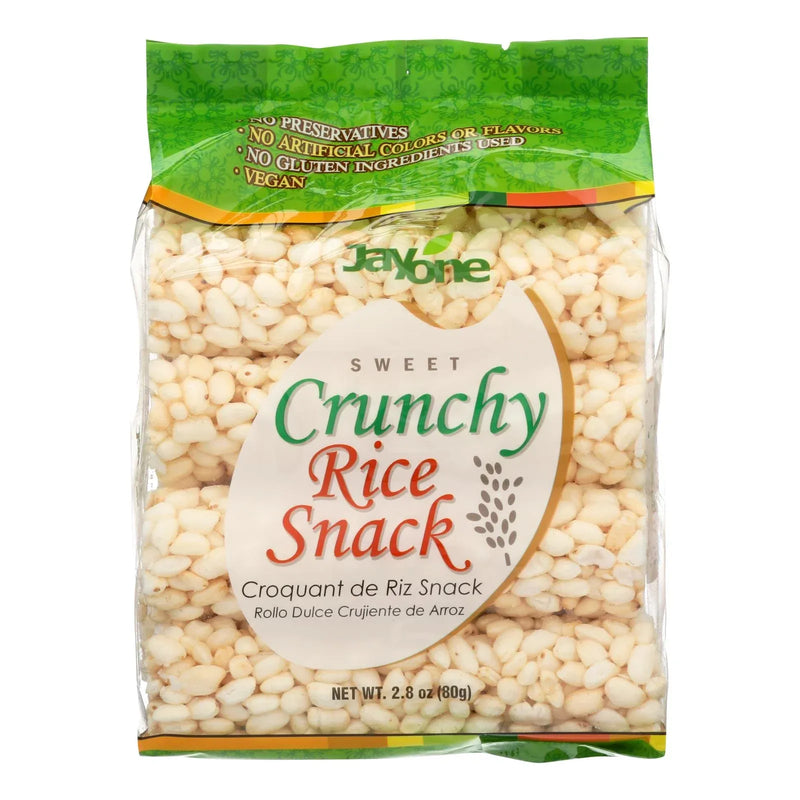 An image displaying Jayone Crunchy Rice Snack - Case Of 6 - 2.8 Ounce by J1