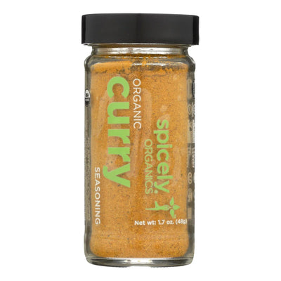 An image displaying Spicely Organics - Organic Curry - Powder - Case Of 3 - 1.7 Ounce by Spicely Organics