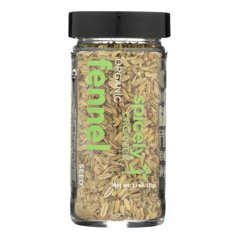 An image displaying Spicely Organics - Organic Fennel - Seeds - Case Of 3 - 1.1 Oz. by Spicely Organics
