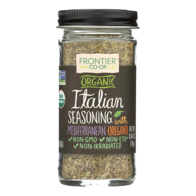 An image displaying Frontier Herb Italian Seasoning Blend - Organic - .64 Ounce by Frontier Herb