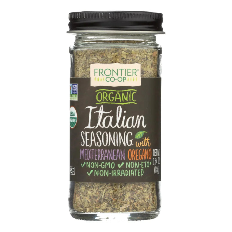 An image displaying Frontier Herb Italian Seasoning Blend - Organic - .64 Ounce by Frontier Herb