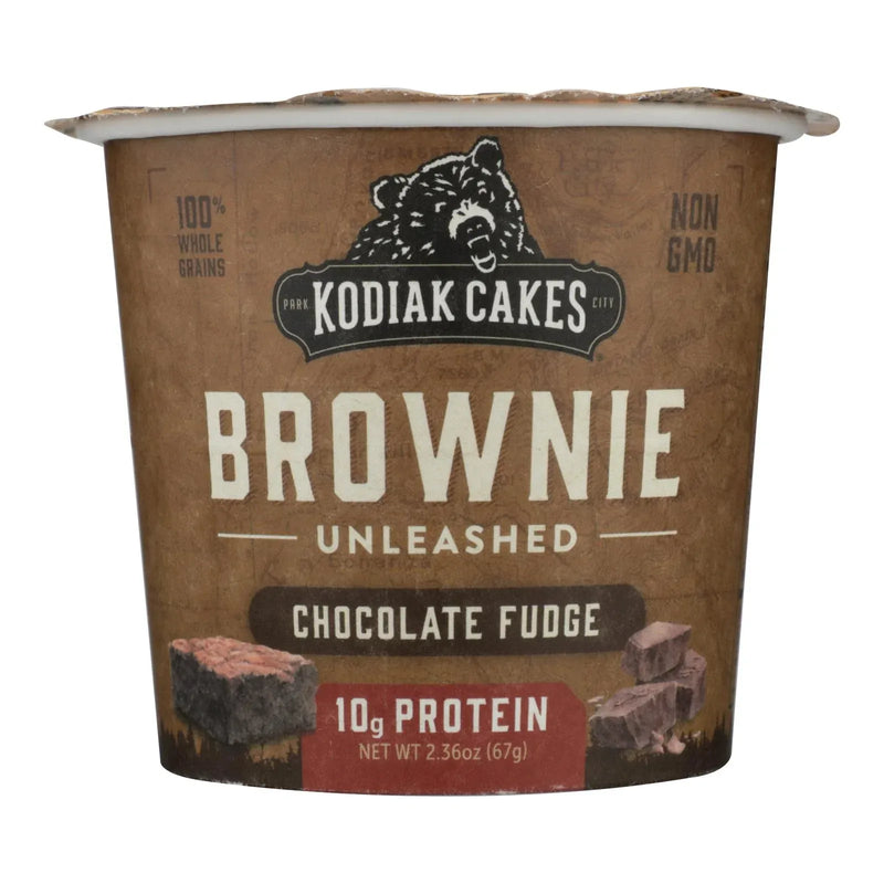 An image displaying Kodiak Cakes - Brownie In Cup Chocolate Fudge - Case Of 12-2.36 Ounce by Kodiak Cakes