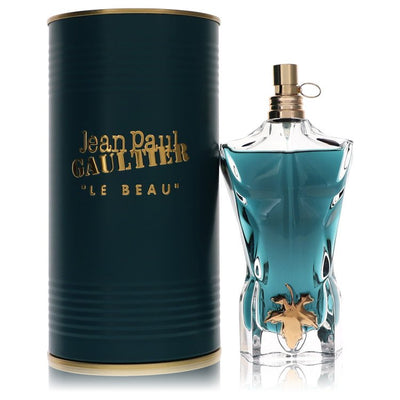 An image displaying Jean Paul Gaultier Le Beau by Jean Paul Gaultier Eau De Toilette Spray 4.2 oz for Men by Jean Paul Gaultier