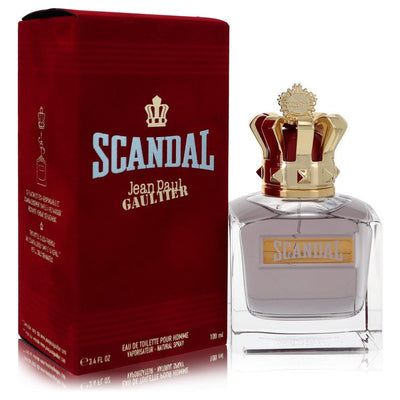 An image displaying Jean Paul Gaultier Scandal by Jean Paul Gaultier Eau De Toilette Spray (Refillable) 3.4 oz for Men by Jean Paul Gaultier
