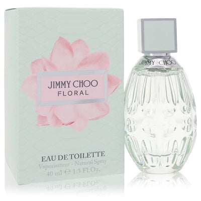 An image displaying Jimmy Choo Floral by Jimmy Choo Eau De Toilette Spray 1.3 oz for Women by Jimmy Choo