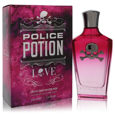 An image displaying Police Potion Love by Police Colognes Eau De Parfum Spray 3.4 oz for Women by Police Colognes