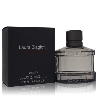 An image displaying Romamor Uomo by Laura Biagiotti Eau De Toilette Spray 2.5 oz for Men by Laura Biagiotti