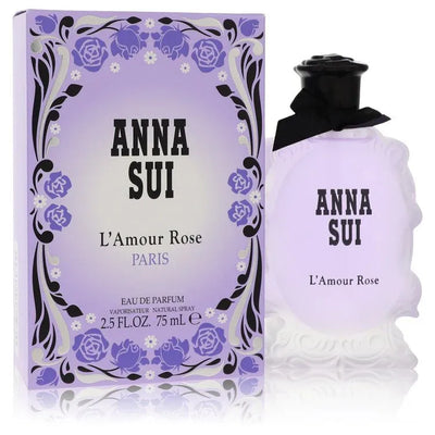 An image displaying Anna Sui L'amour Rose by Anna Sui Eau De Parfum Spray 2.5 oz for Women by Anna Sui