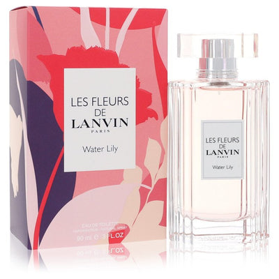 An image displaying Les Fleurs De Lanvin Water Lily by Lanvin Eau De Toilette Spray 3 oz for Women by Lanvin