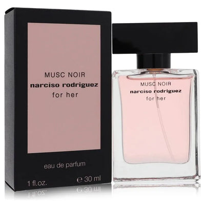 An image displaying Narciso Rodriguez Musc Noir by Narciso Rodriguez Eau De Parfum Spray 1 oz for Women by Narciso Rodriguez