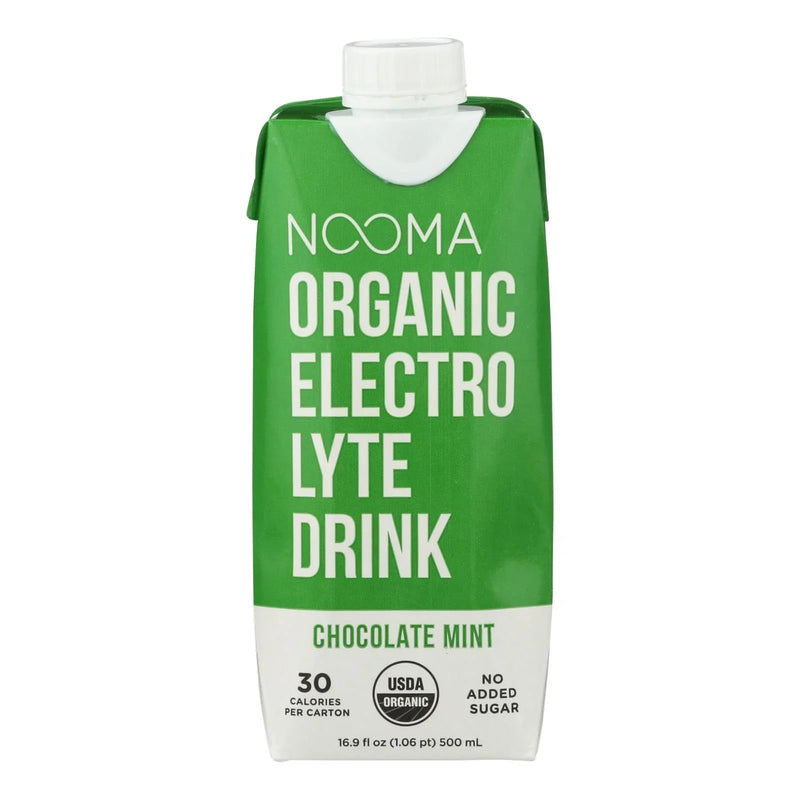 Nooma Electrolite Drink - Organic - Chocolate Mint - Case Of 12 - 16.9 Ounce