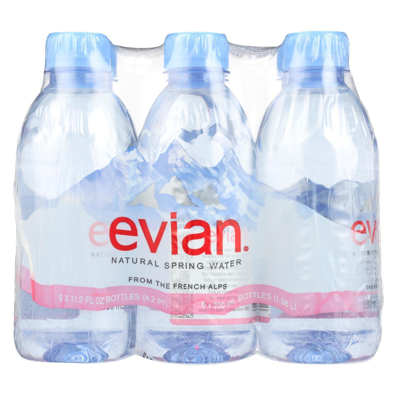 Evians Spring Water Spring Water - Natural - Case Of 4 - 6/11.2fl Ounce