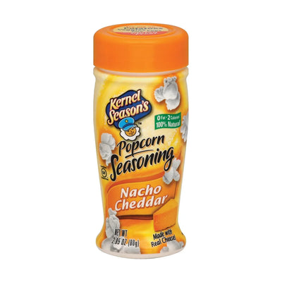 An image displaying Kernel Seasons Popcorn Seasoning - Nacho Cheddar - Case Of 6 - 2.85 Ounce by Kernel Seasons