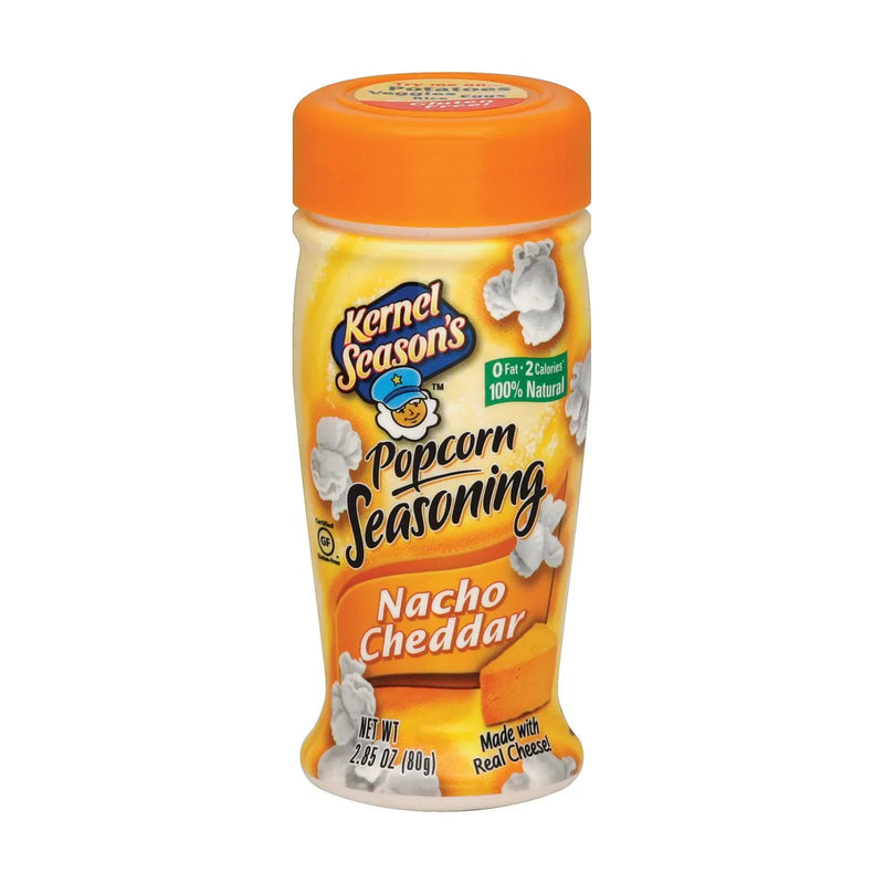 An image displaying Kernel Seasons Popcorn Seasoning - Nacho Cheddar - Case Of 6 - 2.85 Ounce by Kernel Seasons