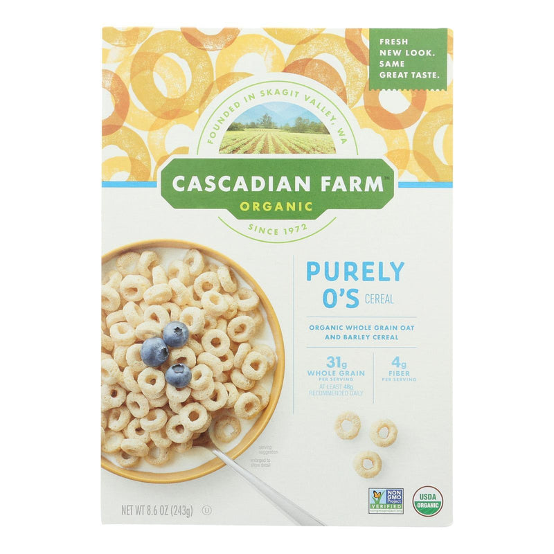 Cascadian Farm Cereal - Organic - Purely Os - 8.6 Ounce - Case Of 12